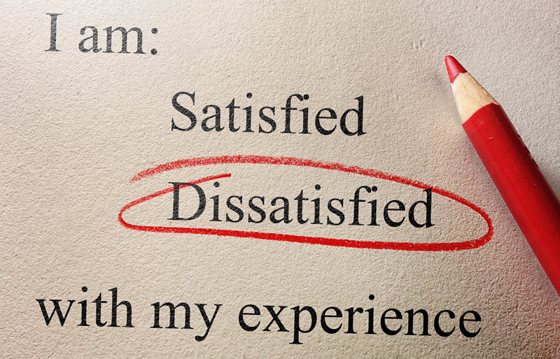 dissatisfied customer
