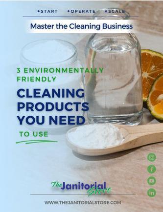 What are 3 environmentally friendly cleaning products&##x3f;