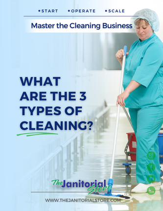 What are the 3 types of cleaning&##x3f;
