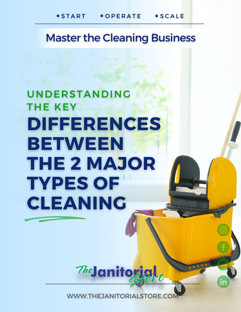 What are the two major types of cleaning&##x3f;