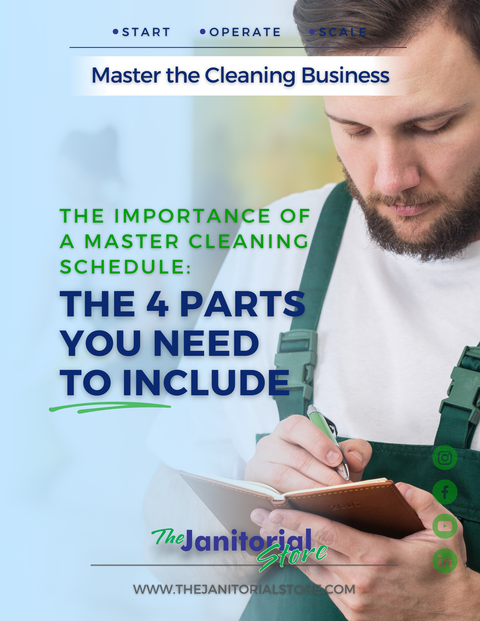 What are the 4 parts to a master cleaning schedule&##x3f;