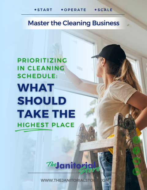 What is the highest priority in a cleaning schedule&##x3f;