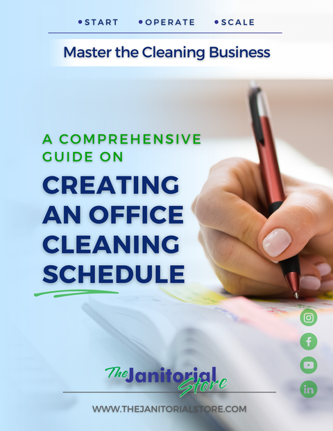 How do I make an office cleaning schedule&##x3f;