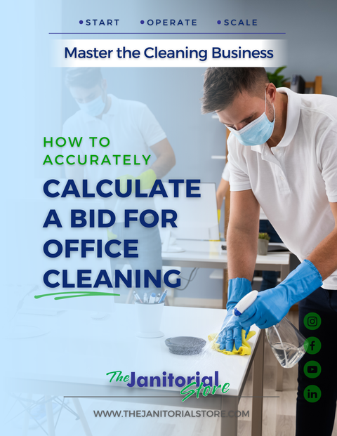 How do you calculate bid for office cleaning