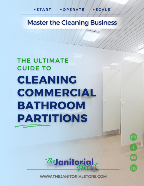How do you clean commercial bathroom partitions&##x3f;
