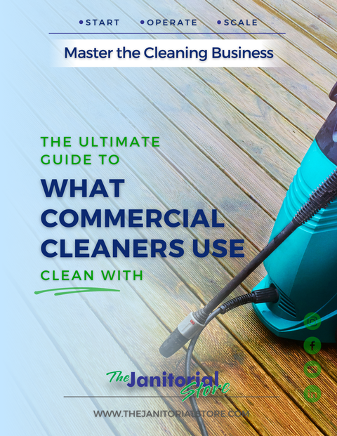 What do commercial cleaners use to clean with&##x3f;