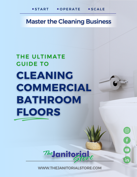 How do you clean commercial bathroom floors&##x3f;