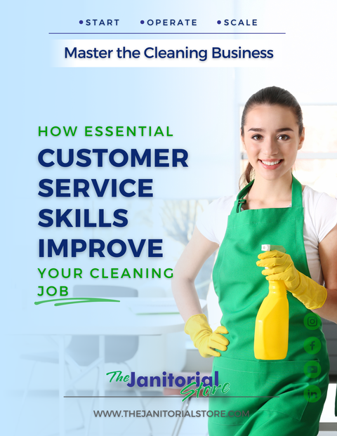 How do you use customer service skills in cleaning jobs&##x3f;