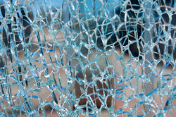 Shattered Tempered Glass